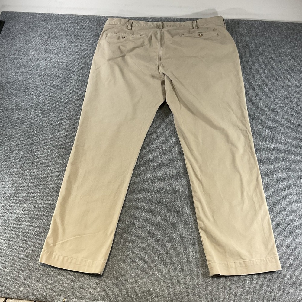 Polo Ralph Lauren Mens Khaki Stretch Straight Fit Chino Pants 42x32 Twill